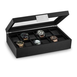 NEW Luxury Leather 12 Slot Watch Box Organizer​
